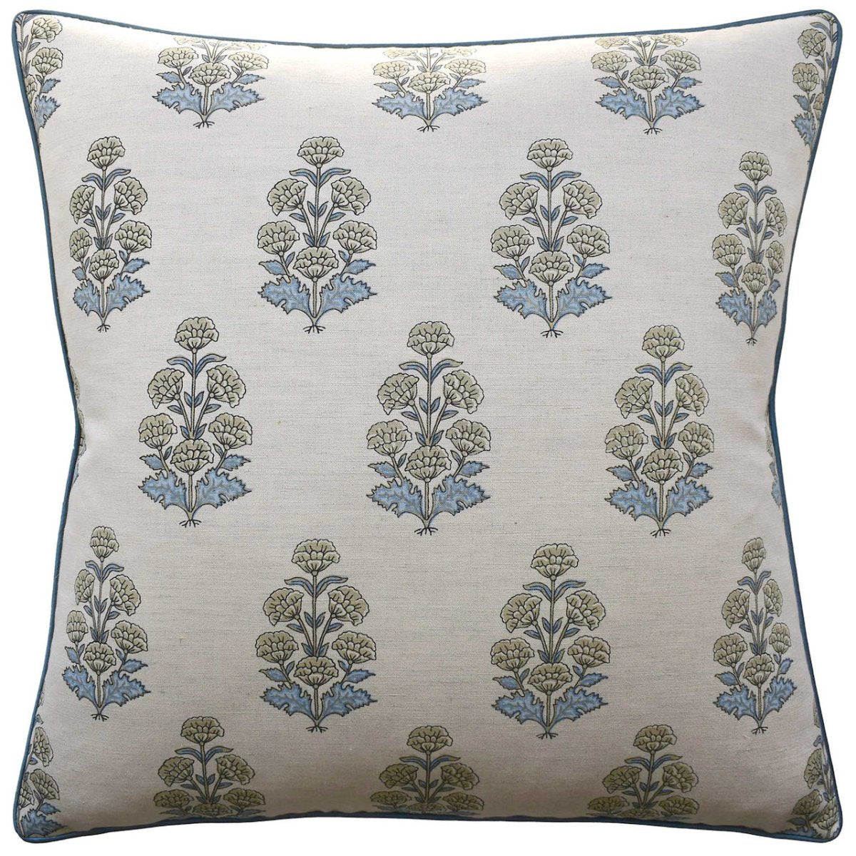 Audrey Spa Blue Decorative Pillow by Ryan Studio