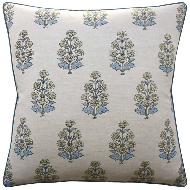 Audrey Spa Blue Decorative Pillow by Ryan Studio
