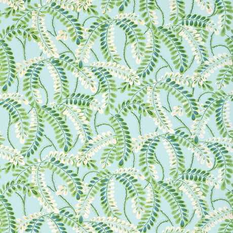 Augusta Turquoise Pillow by Ryan Studio - Thibaut Fabric Swatch - Fig Linens and Home