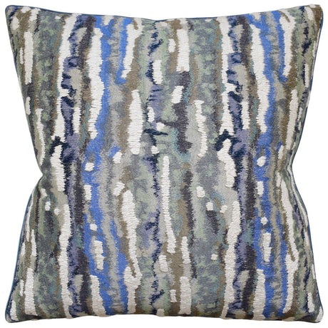 Bark Blue Decorative Pillow | Ryan Studio from Embroidered Kravet Donghia Fabric