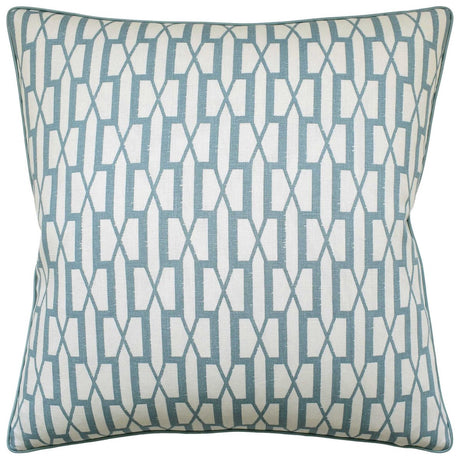 Belvedere Peacock Blue Decorative Pillow | Ryan Studio from Schumacher Fabric at Fig Linens and Home