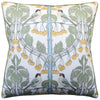 Birds & Cherries Aqua Decorative Pillow Ryan Studio - GP and J Baker Fabric
