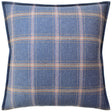 Blackburn Merino Plaid Denim Blue Decorative Pillow | Ryan Studio Throw Pillows at Fig Linens and Home