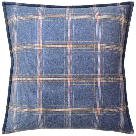 Blackburn Merino Plaid Denim Blue Decorative Pillow | Ryan Studio Throw Pillows at Fig Linens and Home