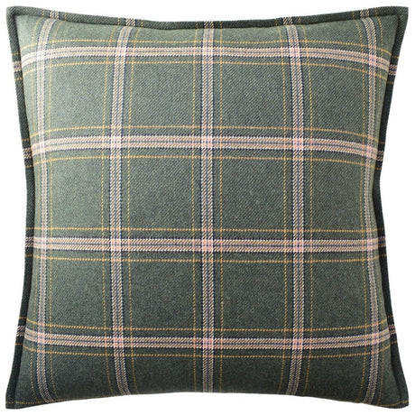 Blackburn Merino Plaid Green Decorative Pillow | Ryan Studio Throw Pillows at Fig Linens and Home