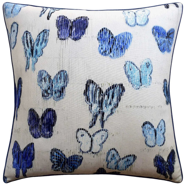 Flutter The Blues Decorative Pillow by Ryan Studio