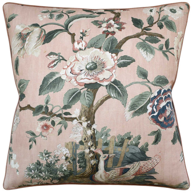 Forest Lodge Apricot Decorative Pillow by Ryan Studio 22" x 22" Decorative Pillow Apricot at FIG LINENS AND HOME 1