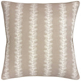 Ryan Studio French Stripe Beige Throw Pillow at Fig Linens and Home - Anna French Thibaut Fabric