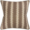 French Stripe Brown Decorative Pillow by Ryan Studio at Fig Linens and Home