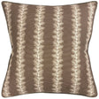 French Stripe Brown Decorative Pillow by Ryan Studio at Fig Linens and Home