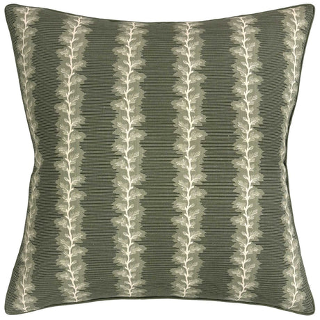 French Stripe Green Decorative Pillow by Ryan Studio at Fig Linens and Home