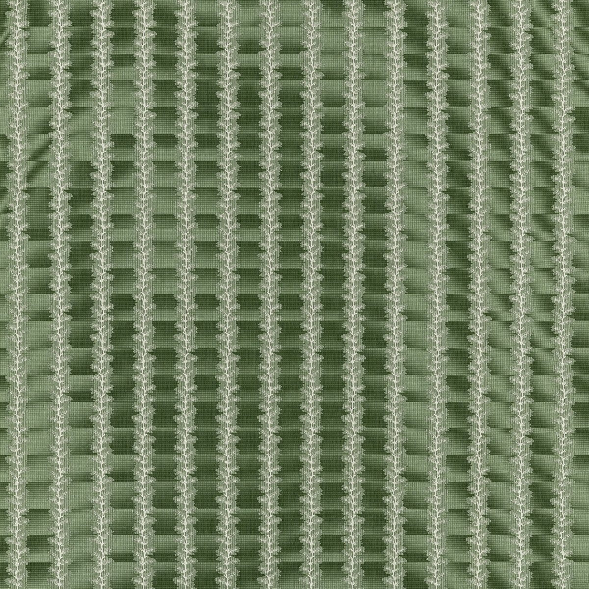 Swatch of French Stripe Green Fabric - Anna French by Thibaut at Fig Linens and Home