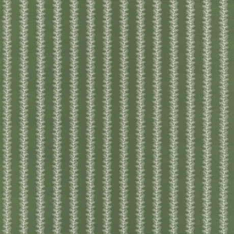 Swatch of French Stripe Green Fabric - Anna French by Thibaut at Fig Linens and Home