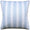 French Stripe Spa Blue Decorative Pillow by Ryan Studio at Fig Linens and Home