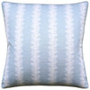 French Stripe Spa Blue Decorative Pillow by Ryan Studio at Fig Linens and Home