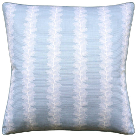 French Stripe Spa Blue Decorative Pillow by Ryan Studio at Fig Linens and Home
