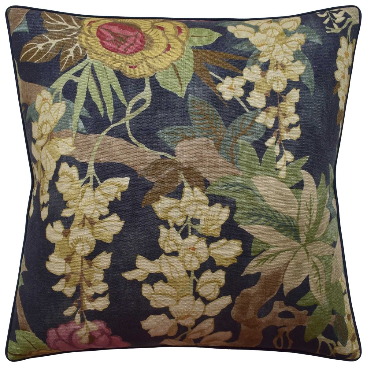 Gracie Gardens Navy Blue Decorative Pillow Ryan Studio - Lee Jofa Fabric at Fig Linens and Home