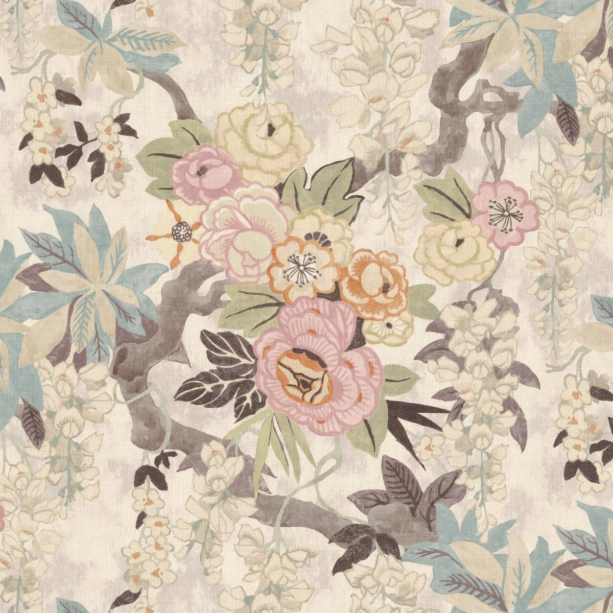 Gracie Gardens Petal Decorative Pillow Ryan Studio - Detal of Lee Jofa Fabric