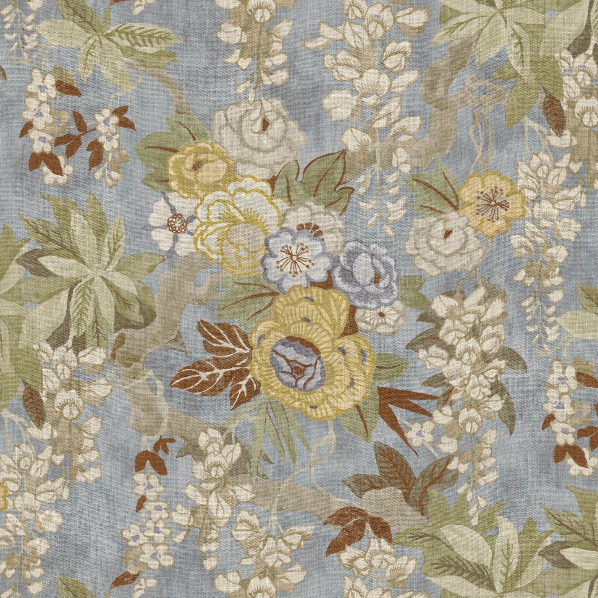 Gracie Gardens Slate Decorative Pillow Ryan Studio - Detal of Lee Jofa Fabric