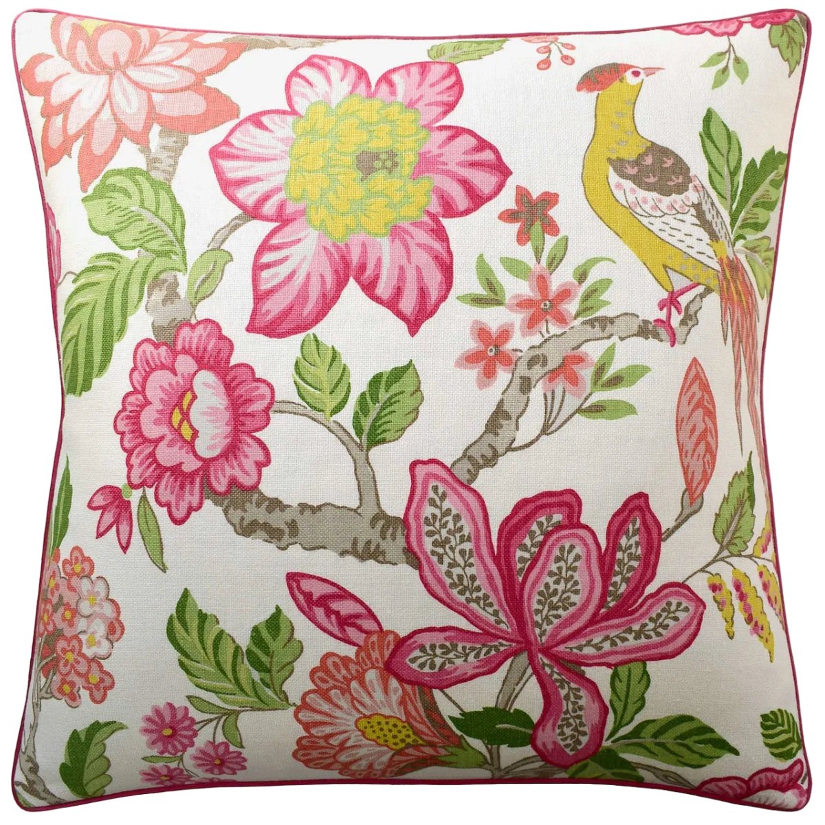 Schumacher Huntington Gardens Multi Throw Pillow by Ryan Studio at Fig Linens and Home