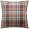 Lindisfarne Plaid Russet Aqua Decorative Pillow by Ryan Studio at Fig Linens and Home