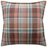 Lindisfarne Plaid Russet Aqua Decorative Pillow by Ryan Studio at Fig Linens and Home