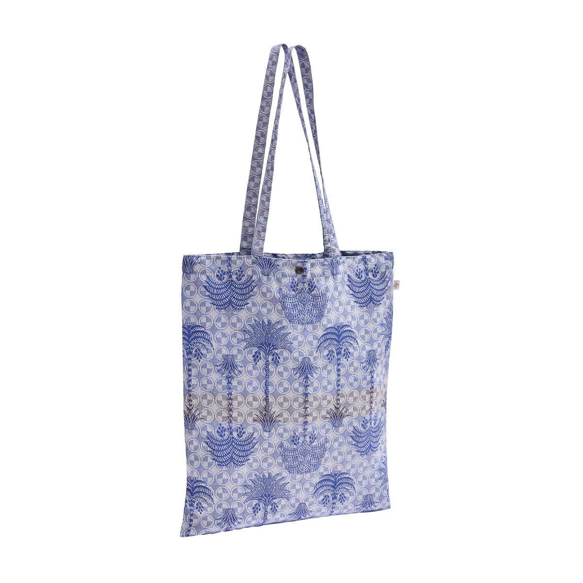 Palmeraie Blue Beach Bag by Le Jacquard Français | Totes at Fig Linens and Home