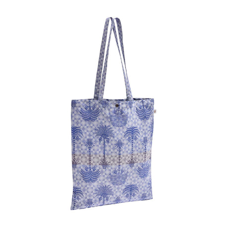 Palmeraie Blue Beach Bag by Le Jacquard Français | Totes at Fig Linens and Home