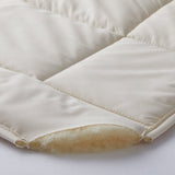 Bio Wool Mattress Pad by Scandia Home at Fig Linens and Home - Detail View