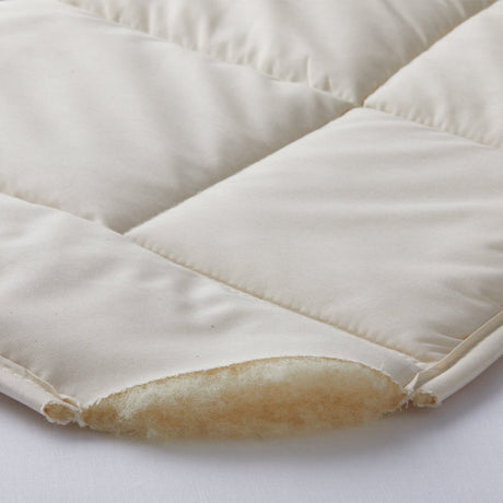 Bio Wool Mattress Pad by Scandia Home at Fig Linens and Home - Detail View
