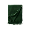 Scandia Home Carlotta Cashmere Throw Blanket in Forest Green