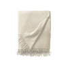 Scandia Home Carlotta Cashmere Throw Blanket in Snow