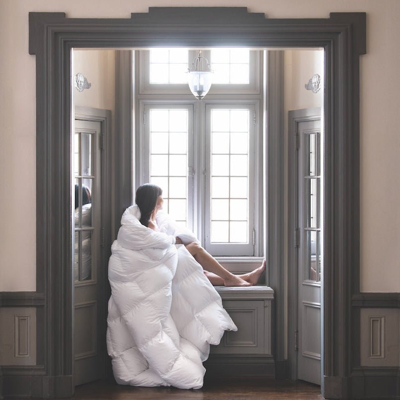 Down Comforter - Scandia Home Chamonix Down Comforter at Fig Linens and Home - View 1