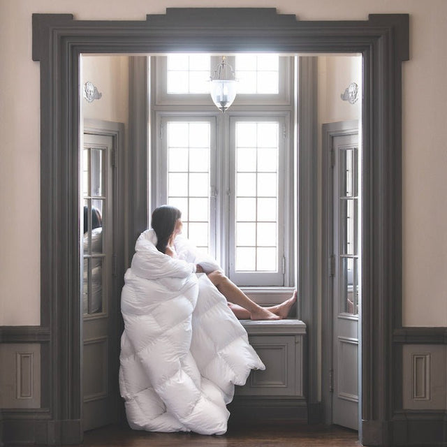 Down Comforter - Scandia Home Chamonix Down Comforter at Fig Linens and Home - View 1