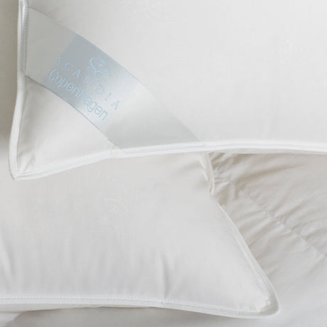 Copenhagen Down Pillow by Scandia Home - Detail of Corner at Fig Linens and Home