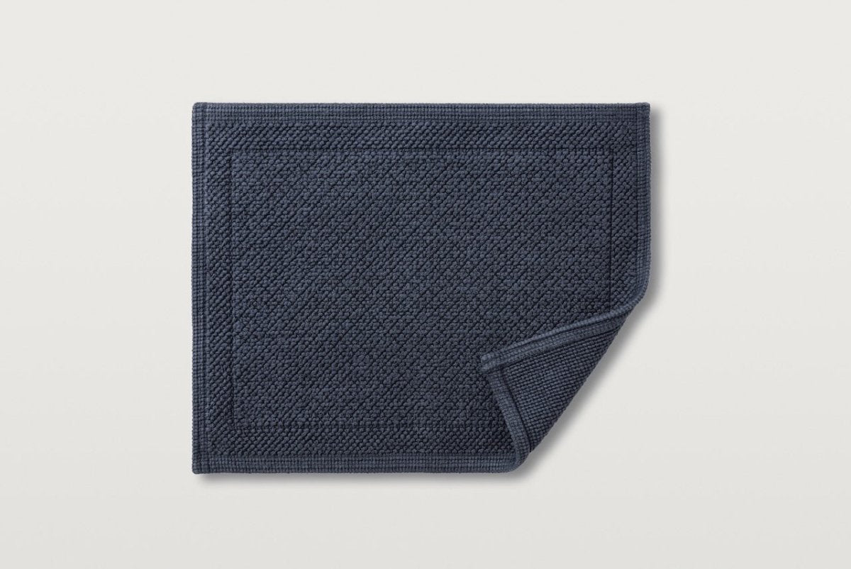 Cosima Bath Rugs by Scandia Home Petite Bath Rug 16" x 20" Marine at FIG LINENS AND HOME 19