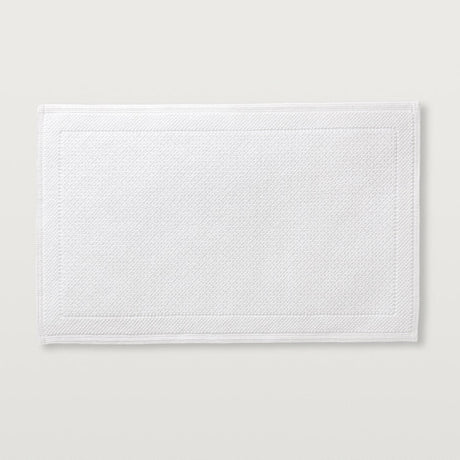 Cosima Bath Rugs by Scandia Home Standard Bath Rug 21" x 34" White at FIG LINENS AND HOME 13