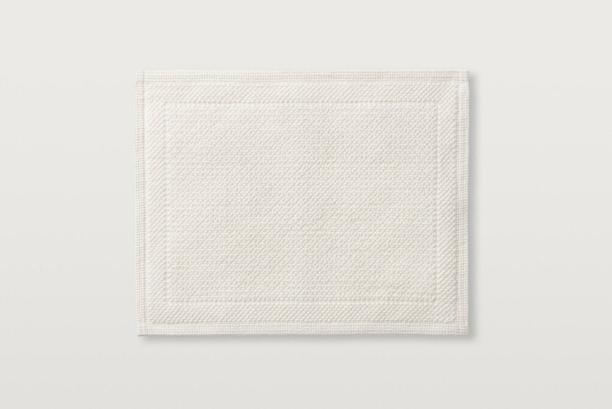 Cosima Bath Rugs by Scandia Home Standard Bath Rug 21" x 34" White at FIG LINENS AND HOME 14