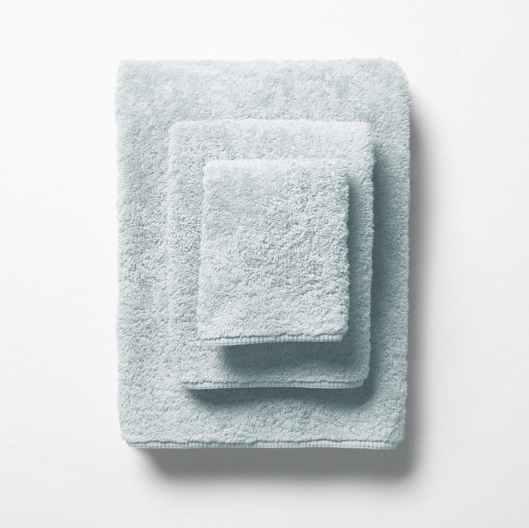Indulgence Towels by Scandia Home - Glacier Blue Terrycloth Towels at Fig Linens and Home