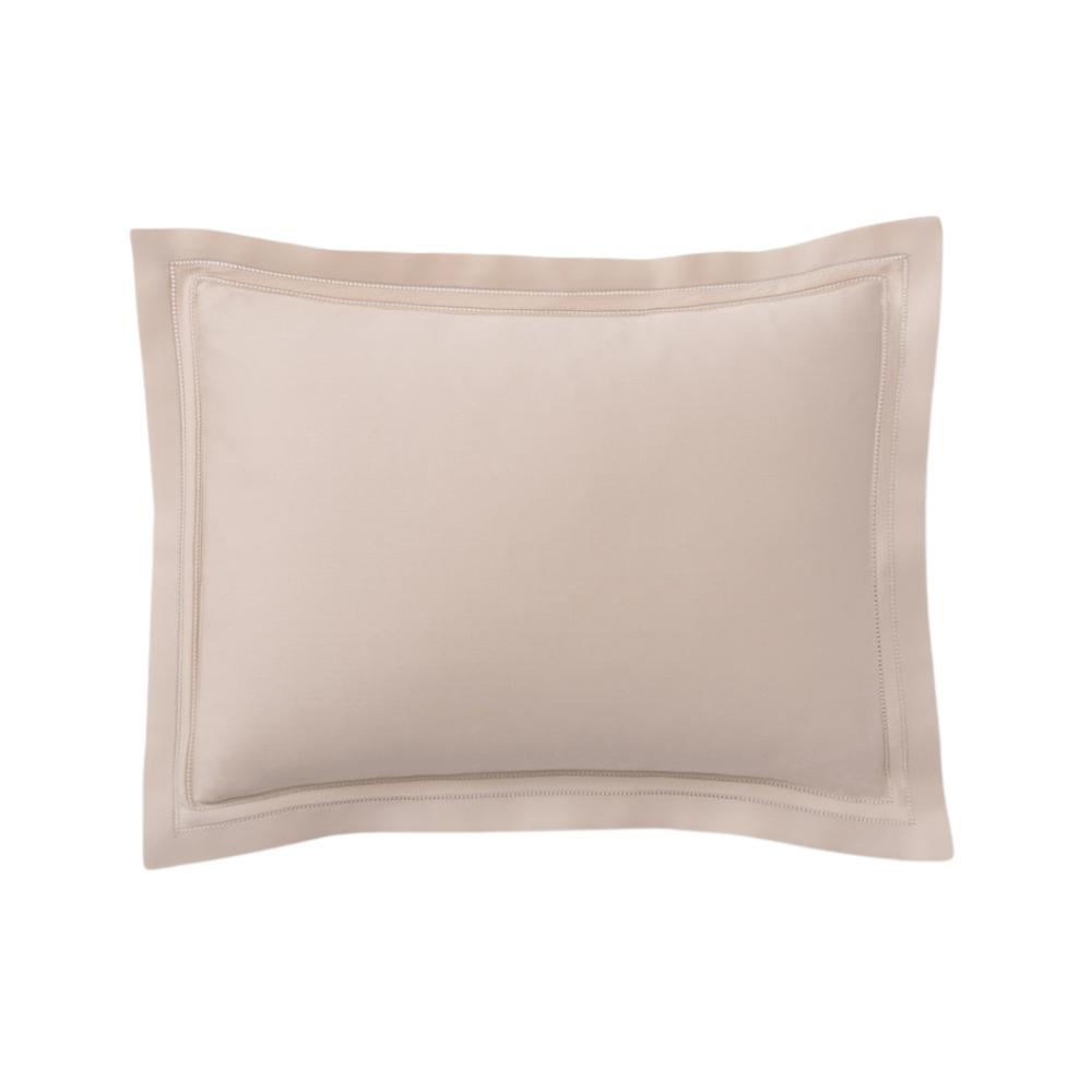 Pillow Sham - Lucea Sea Island Fawn Luxury Bedding by Scandia at Fig Linens and Home