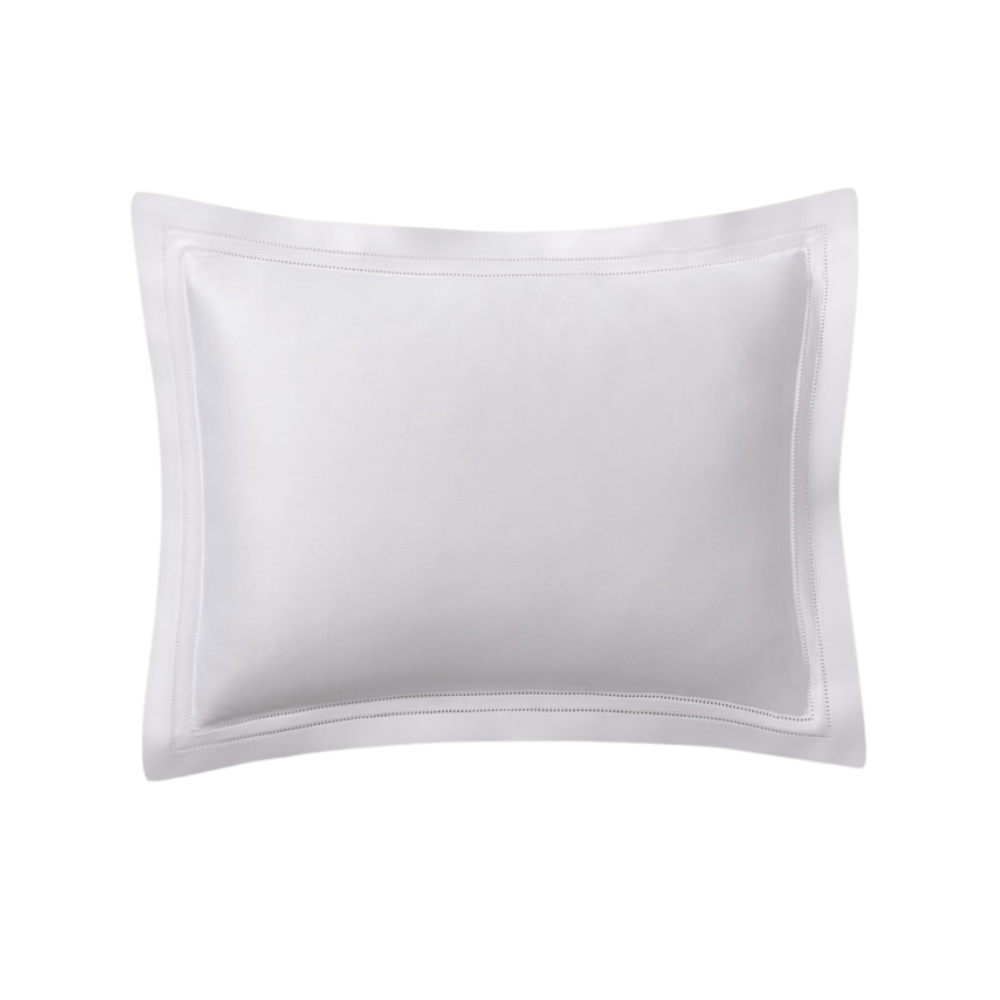 Pillow Sham - Lucea Sea Island White Luxury Bedding by Scandia at Fig Linens and Home