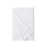 Flat Sheet - Lucea Sea Island White Luxury Bedding by Scandia at Fig Linens and Home