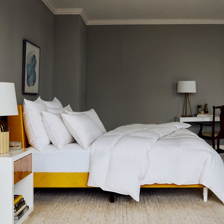 Down Comforter Lifestyle - Lucerne Down Comforter by Scandia Home at Fig Linens and Home 2