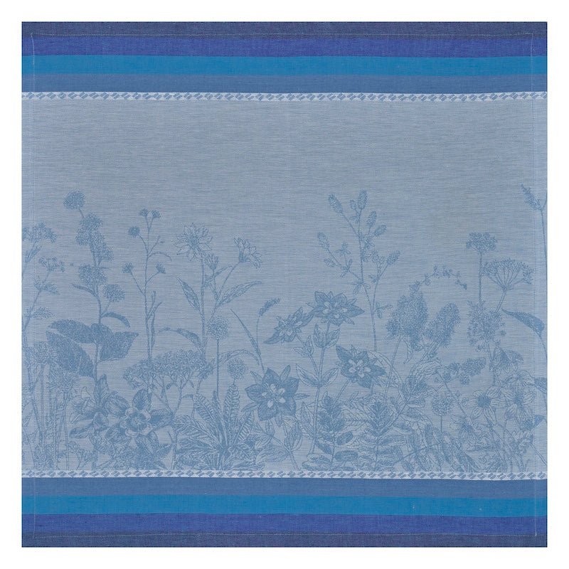 Napkin - Instant Bucolique Blue Napkin | Le Jacquard Français Cloth Napkins at Fig Linens and Home