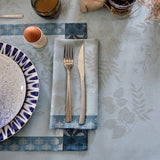 Manor Lane Blue Napkin by Le Jacquard Français