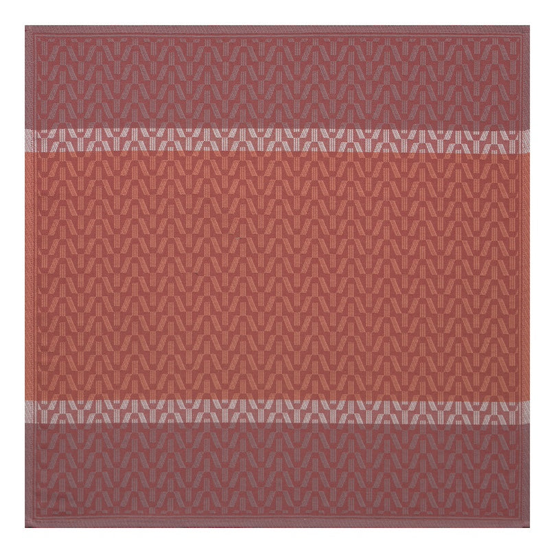 Veine Graphique Red Cloth Napkins | Le Jacquard Francais Table Linens at Fig Linens and Home
