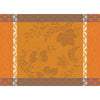 Manor Lane Enduit Orange Coated Placemat by Le Jacquard Français
