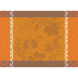 Manor Lane Enduit Orange Coated Placemat by Le Jacquard Français