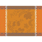 Manor Lane Enduit Orange Coated Placemat by Le Jacquard Français