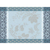 Manor Lane Enduit Blue Coated Placemat by Le Jacquard Français